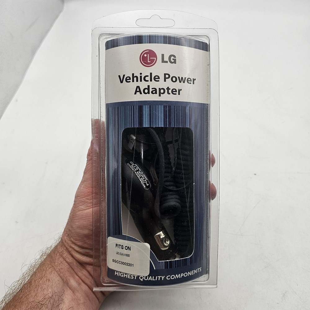 LG Vehicle Power Adapter Car Charger VX6000 Nokia 6120 Headset Black 12V‎ LED
